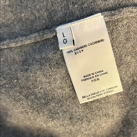 Bella Freud Gray Women's Crew Neck Sweater - Picture 2 of 3
